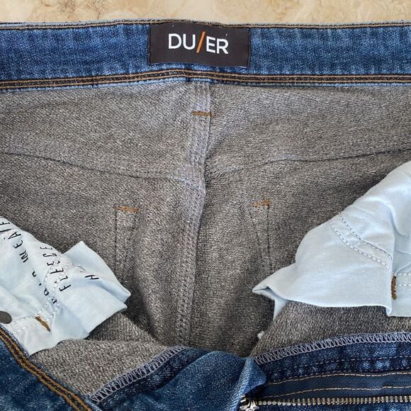 DU/ER Fireside Denim Girlfriend Jean - Lakeshore Flannel Lined - Picture 9 of 12